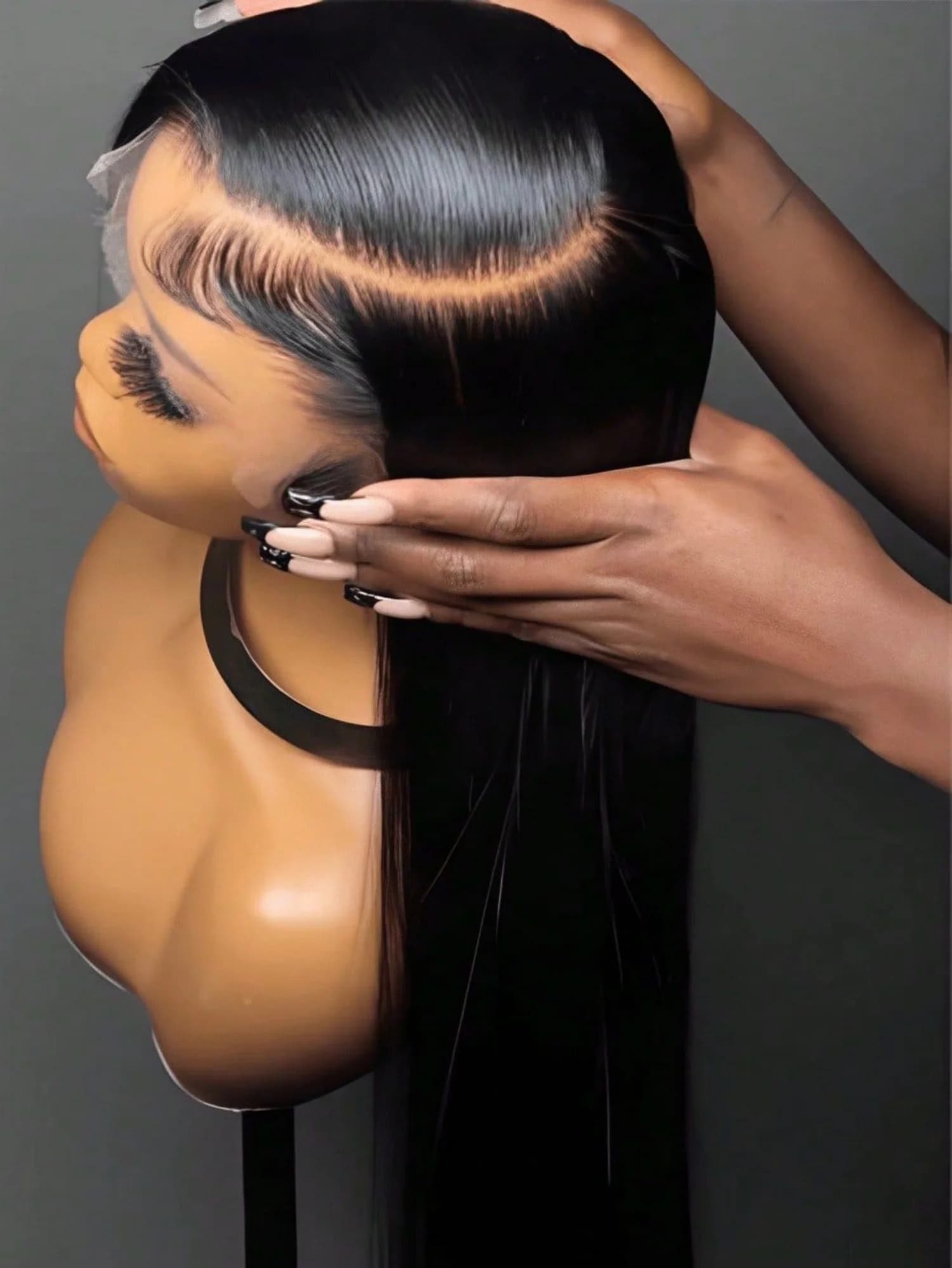 250% Density  Human Hair Brazilian 5x5 Glueless Wear and Go Wig 13x4 13x6 HD Transparent Bone Straight Lace Frontal Wigs