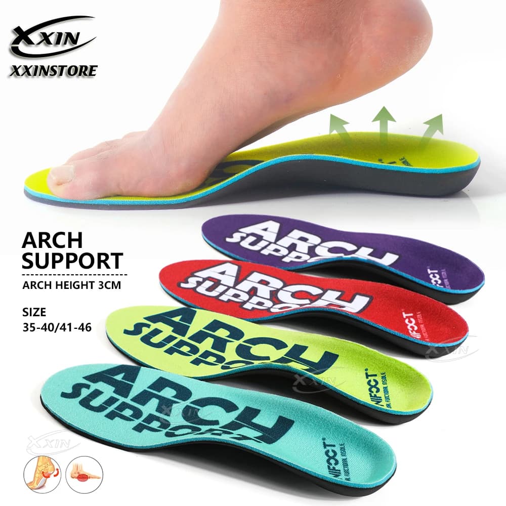 【Xxin】Arch Support Insoles Flat Foot Shoe Insoles Orthopedic Shoe Pad Women Men Sport Insole Size35-46