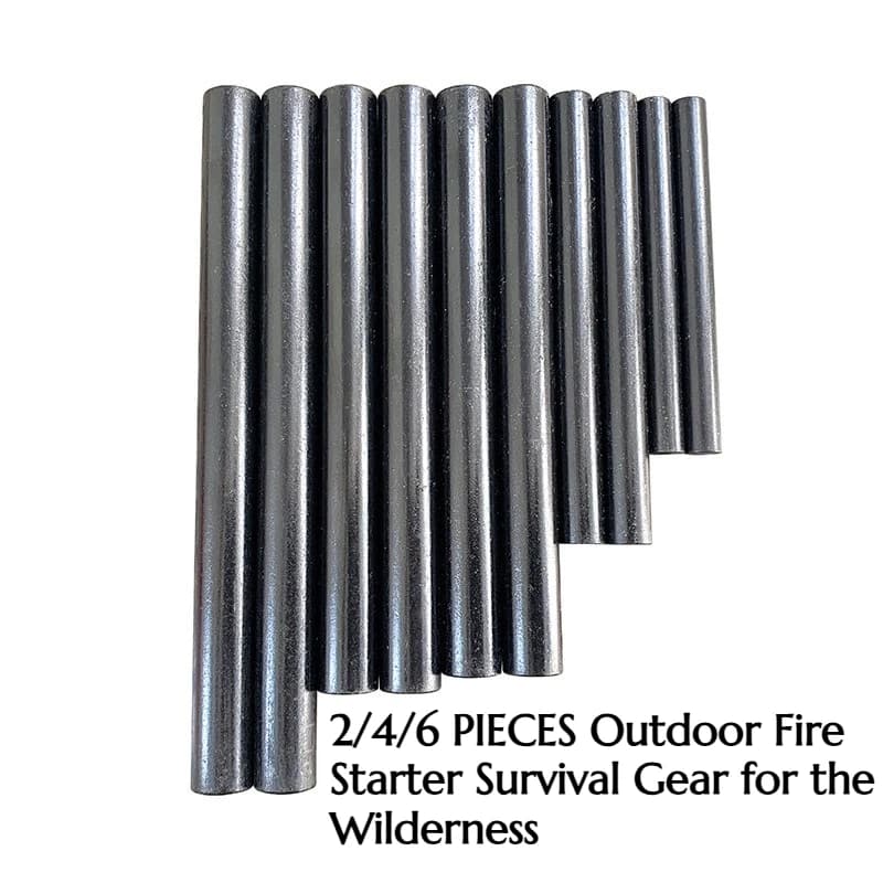 2/4/6PCS  Lighter Flint Camping Equipment Hiking Gear Emergency Survival Fire-making Device Outdoor Survival Supplies
