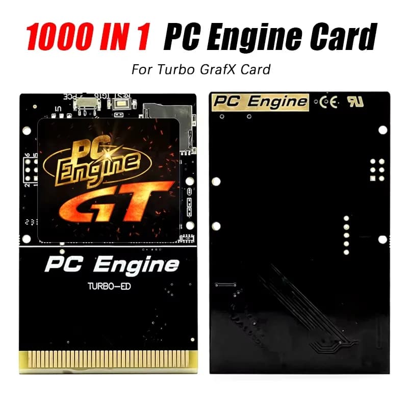 1000 in 1 PCE Game Card Flash Drive Memory Card Store NTSC / Pal Game Files For PC-Engine Turbo GrafX Game Consoles With 4G Card