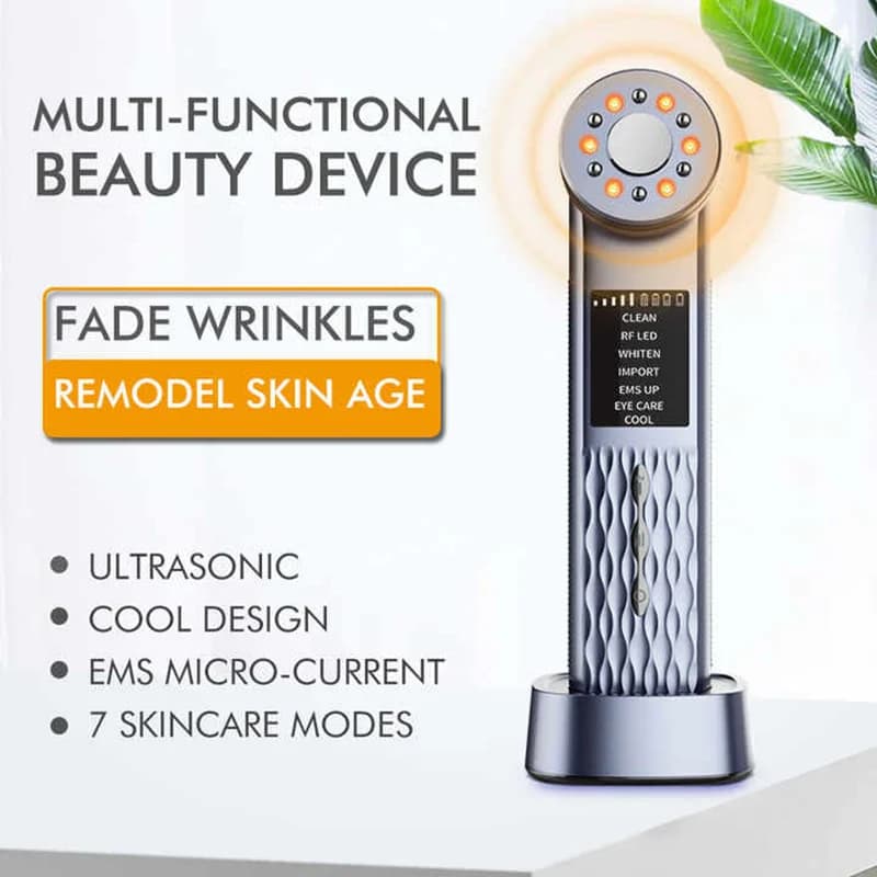 Hot Sell Handheld Micro-Current Electric Face Massager Vibrating Facial Beauty Device Face Eye Skin Care Tool Household