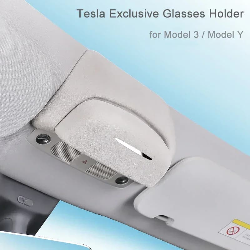 Roof Overhead Sunglasses Holder Glasses Case Fit For Tesla Model 3 Y Car Interior Travel Gadgets Interior Accessories Organizer