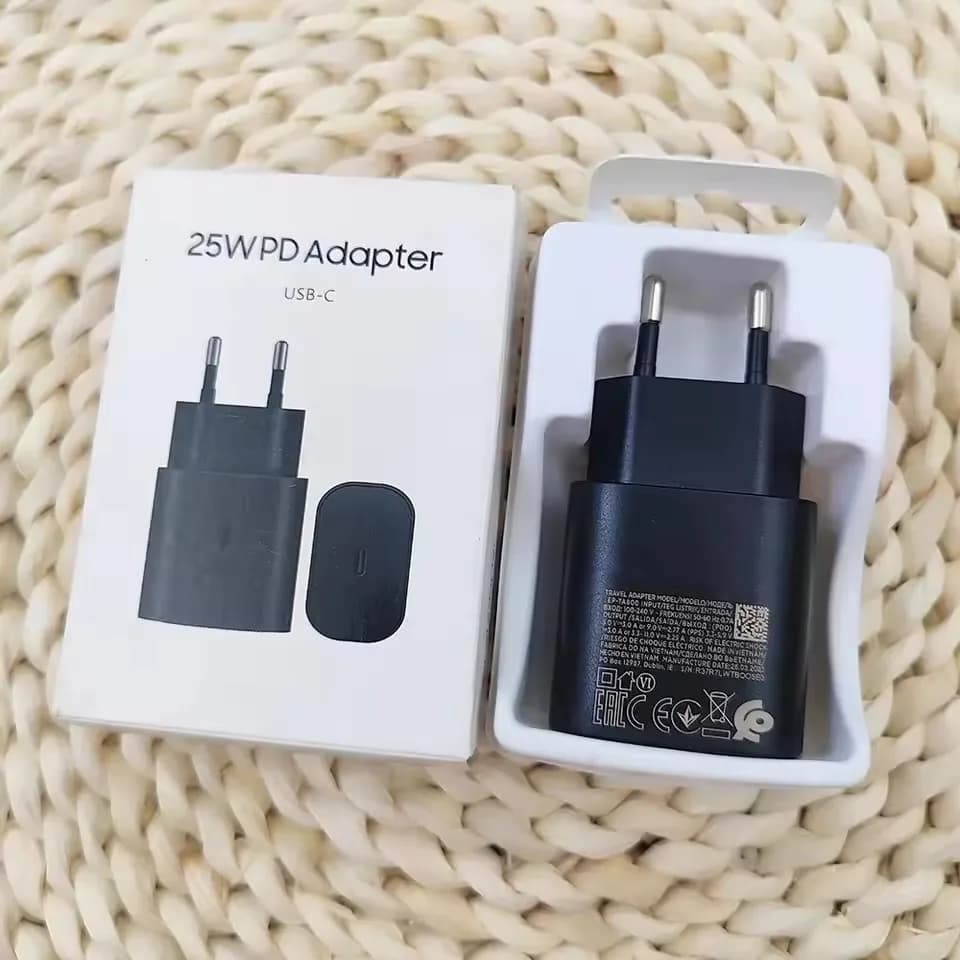 FOR Samsung 25W Super Fast Charger Usb Type C Cargador Adapter For Galaxy  S23 S20 S21 S22 Plus A54 A34 Adapter Z Flip Fold 5 6