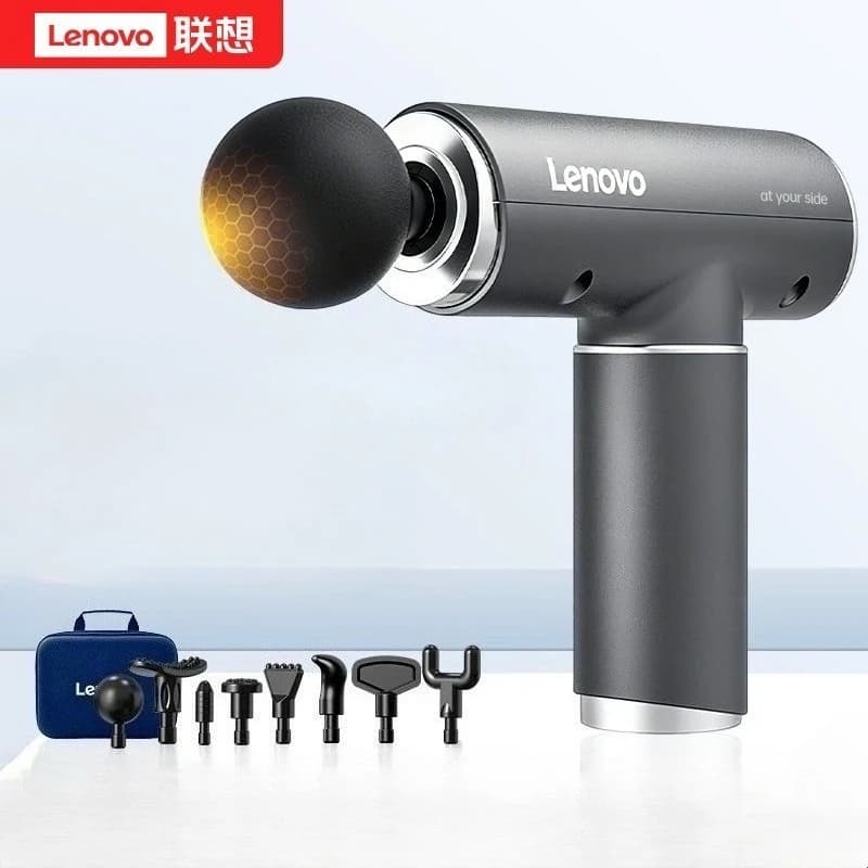 New Lenovo Mini Powerful Wireless Massager Rechargeable Shoulder Back Neck Waist Leg Professional Muscle Electric Fascia Gun