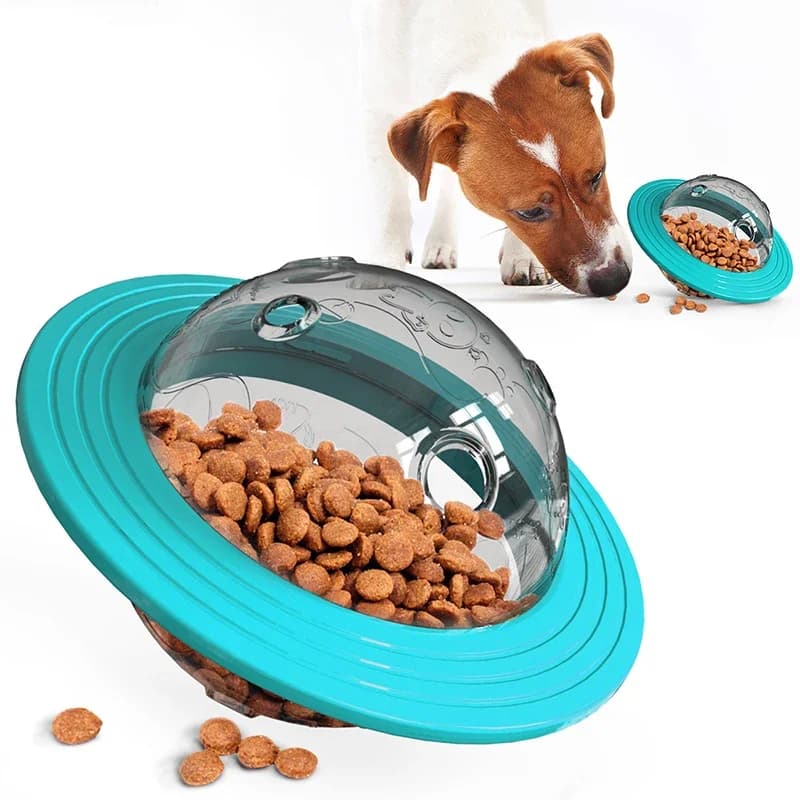 Pet supplies chew and wear resistant dog toys puzzle dog supplies frisbee flying saucer leak feeding ball device popular item