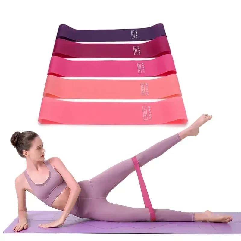 Portable fitness training equipment, rubber resistance belt, yoga fitness elastic belt, strength training PilatesGV
