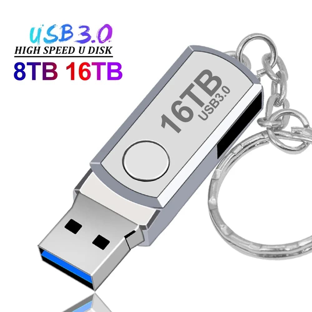 2025 New Usb 3.0 16TB High Speed Pendrive 8TB Metal Cle Usb Flash Drive 4TB 2TB Portable SSD Memoria Usb Pen Drive Free Shipping