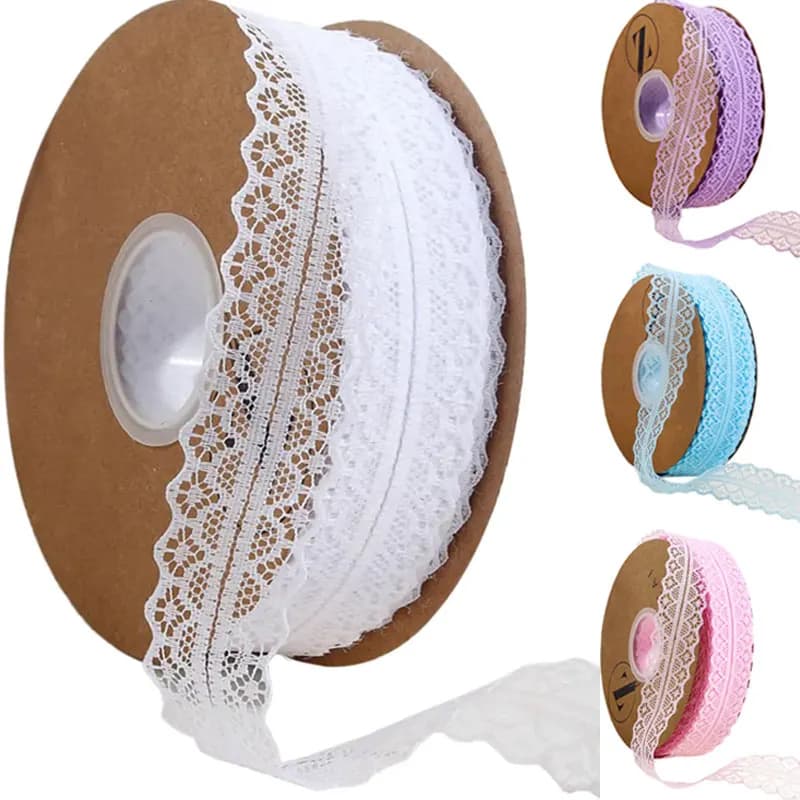 1/5/10 Yards Lace Ribbon 3cm Wide Vintage Pattern Ribbons DIY Apparel Sewing Fabric Gift Wrapping Party Decorations