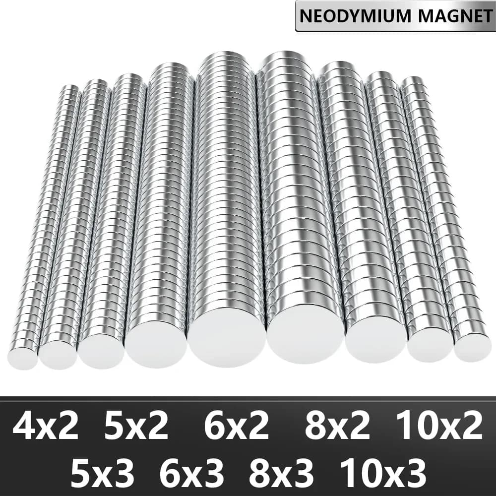 4x2 5x2 6x2 6x3 10x2 10x3mm N35 Super Strong Neodymium Magnet Round NdfeB Powerful Permanent Magnetic imanes Refrigerator Magnet
