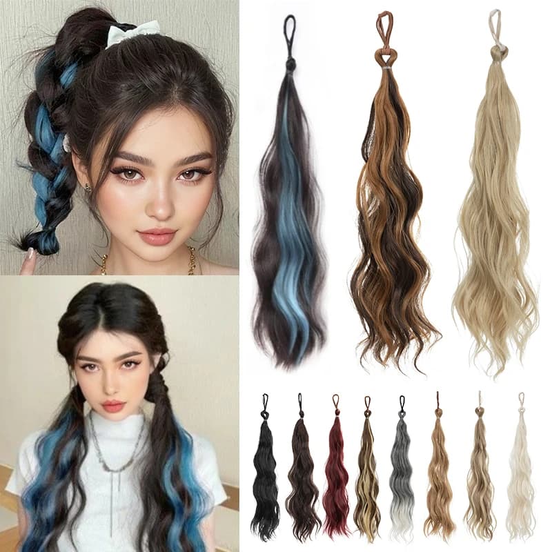 Synthetic Hair Bun Chignon Hairpieces Self-Winding Ball Hair Bundle Female DIY Bun Hair Bundle To Increase Hair Messy Dount