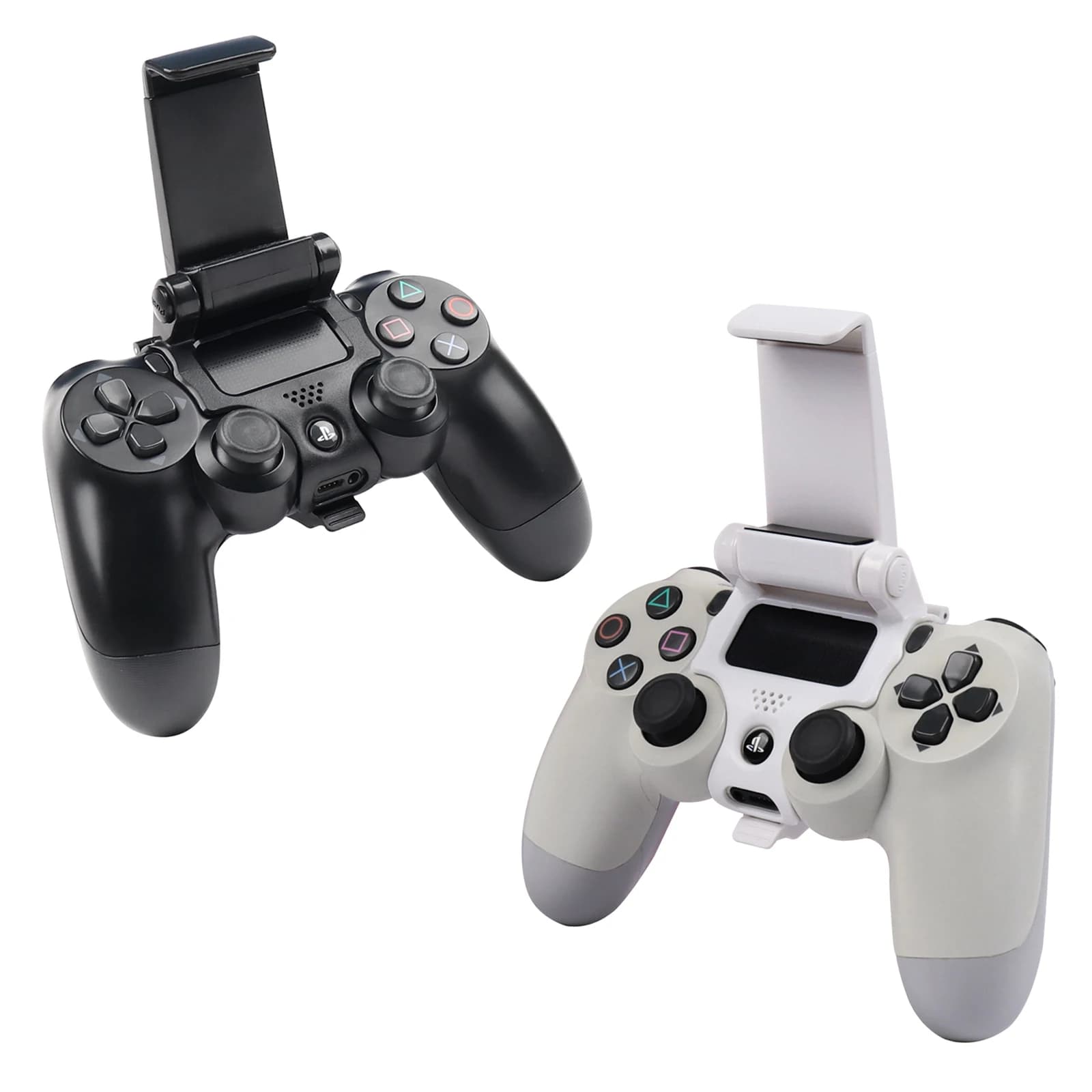 Black Adjustable Gamepad Mount Bracket For PS4 SLIM PRO Joystick Foldable Mobile Phone Stand Clip For PS4 Controller Grip Holder