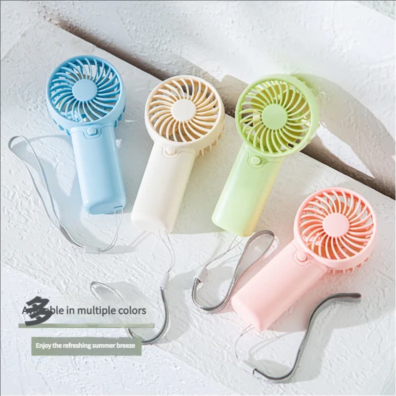 MEET SUN Portable Fan Convenient Creative Small Fan Pocket Hand-held Fan Lightweight AAA Battery Handheld Mini Fan Air Coolers