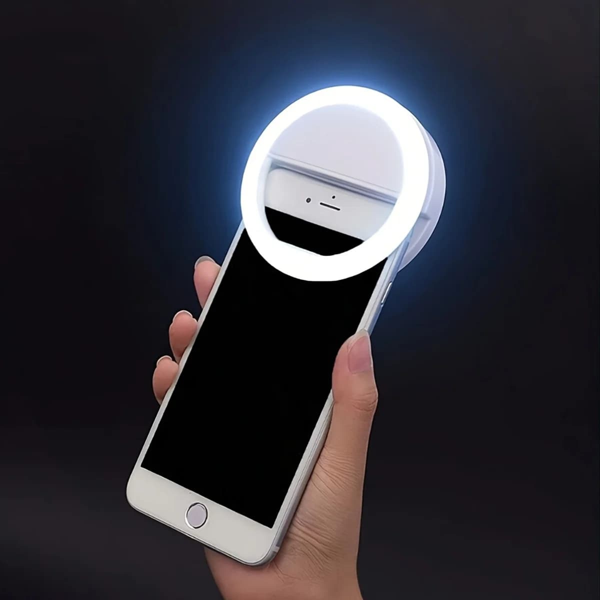 Selfie Ring Light, with USB Rechargeable Dimmable 3 Levels Brightness, Selfie Lamp for Youtube Tiktok Smartphone Makeup Gift