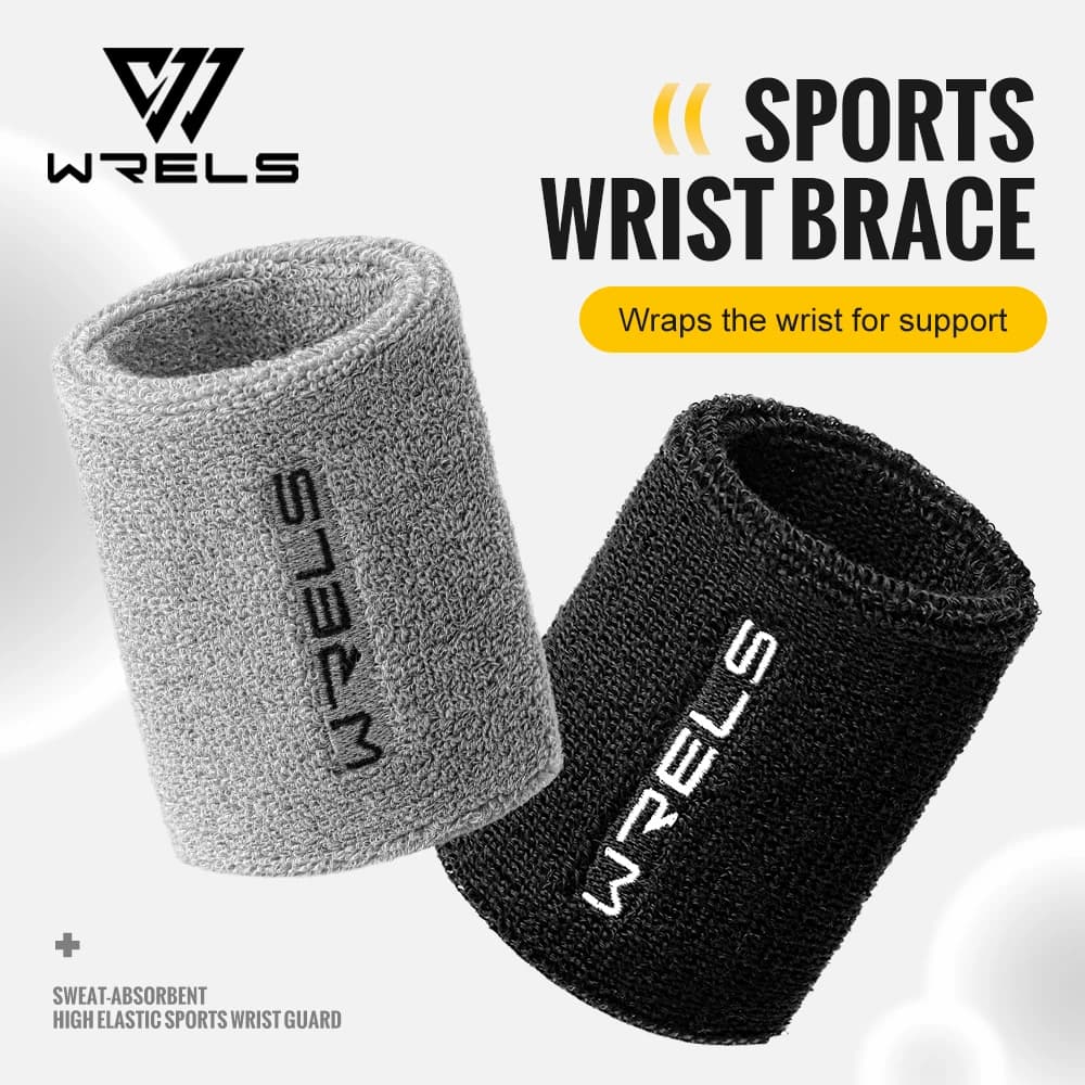 WRELS Wristbands Sweatbands Absorbent Stretchable Wrist Bands for Working Out Quick Drying Wrist Sweat Bands for Fitness