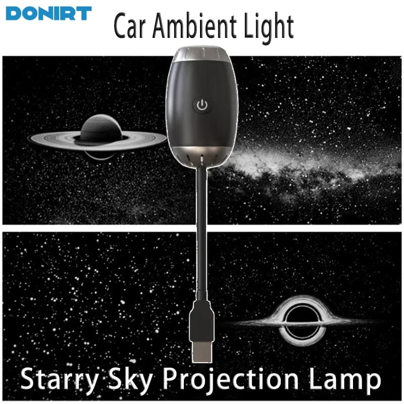 New Atmosphere Projection Car Ambient Light Large Range Projection Romantic Atmosphere Multiple Scenes Adjustable Focus Distance