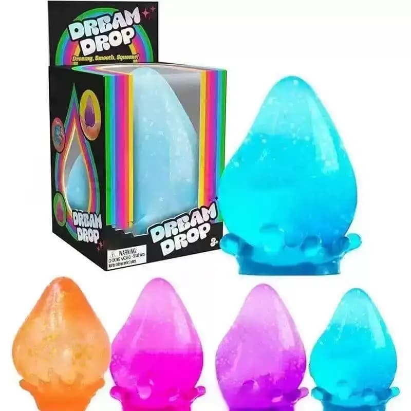 Dream Drop Marble Water Drop Squeeze Toy Translucent Glitter Slow Rebound Stress Relief Decompression Toy For Adults Home Office