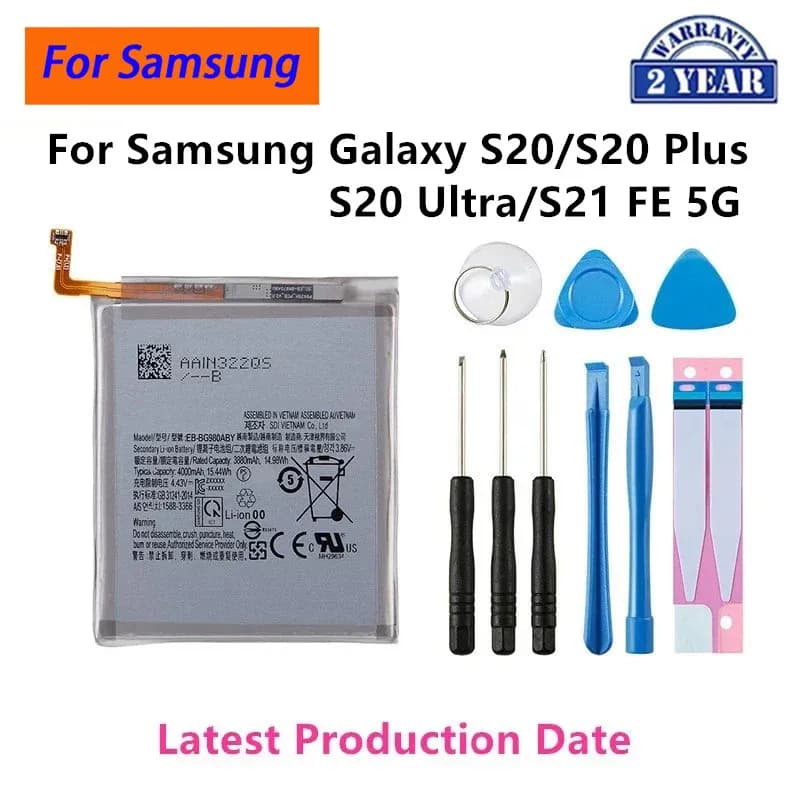 Brand New EB-BG988ABY EB-BG980ABY EB-BG985ABY BG990ABY Battery For Samsung Galaxy S20/S20 Plus S20+/S20 Ultra/S21 FE