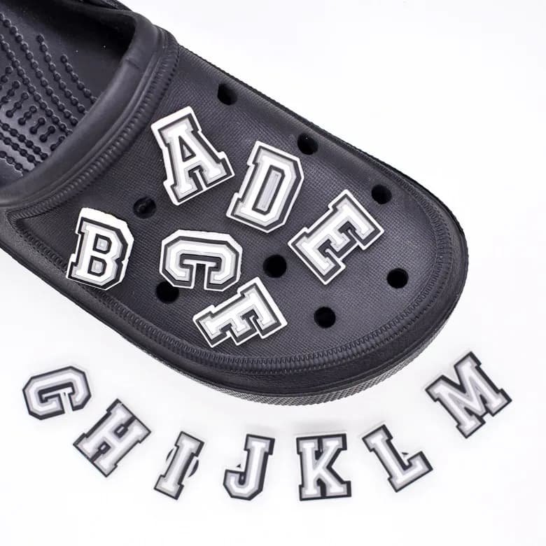 1 Piece Shoe Charms Accessories Pvc Shoe Decorations Letter 26 Options To Choose From Alphabet Ornament Pins Party Gift