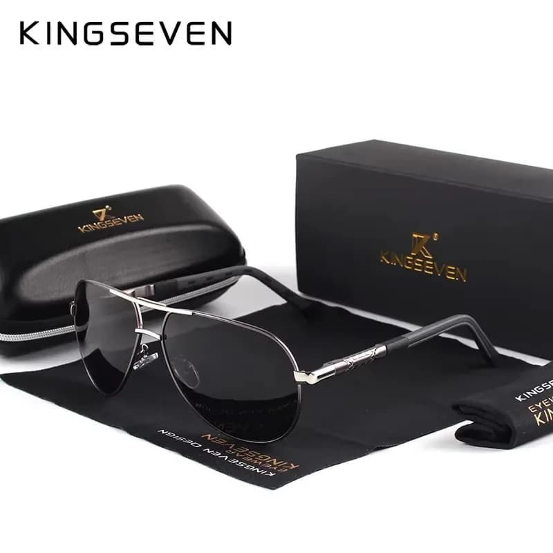 KINGSEVEN Brand Men Sunglasses Pilot Polarized UV400 Lens Aluminum Frame Driving Glasses Women Causal Eyewear
