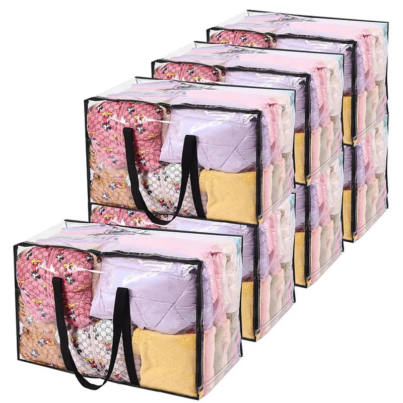Essential Home Organization Closet Shelves Storage Bins Blanket Sheet Organizers Pots Organizer Ornament Box