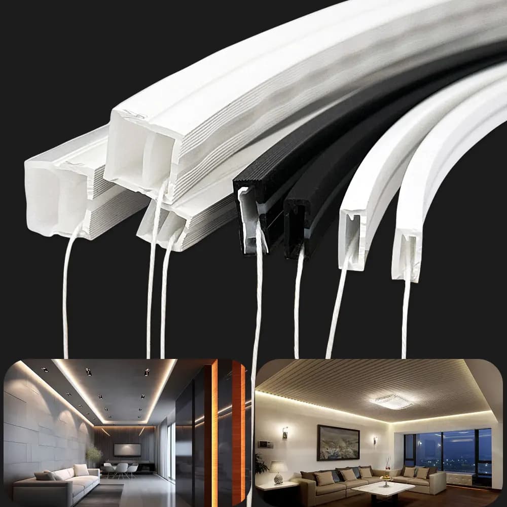 IP67 Waterproof Led Neon Silicone Flexible Cover Tube Suitable For WS2812B WS2811 5050 RGB 5mm 8mm 10mm 12mm PCB Light Strip