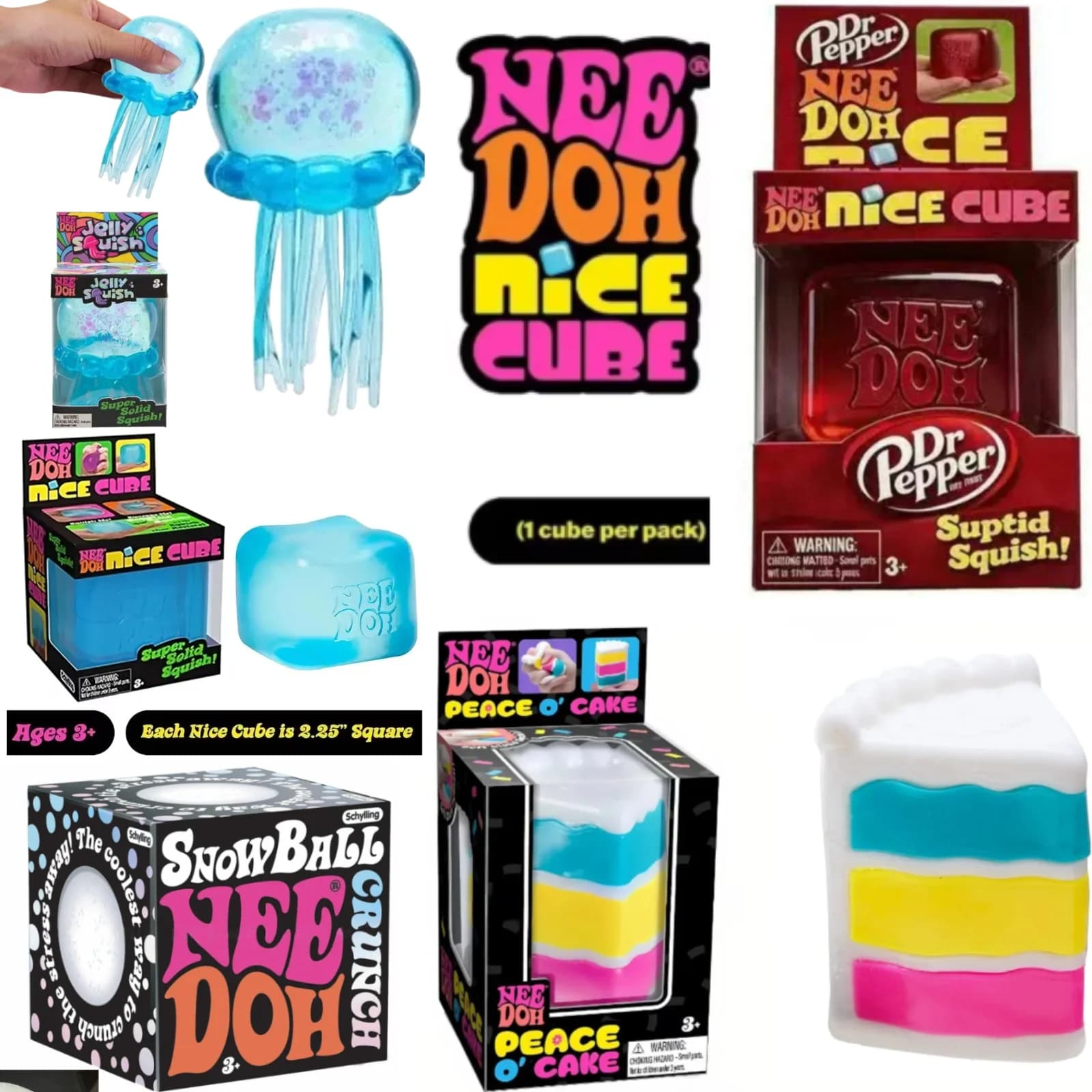 2026 Hot Cute NeeDoh Jelly Hops Octopus Fidget Toy, Waterproof Water Play Sensory Squishy Toy Stress Relief Gift for Boys Girls