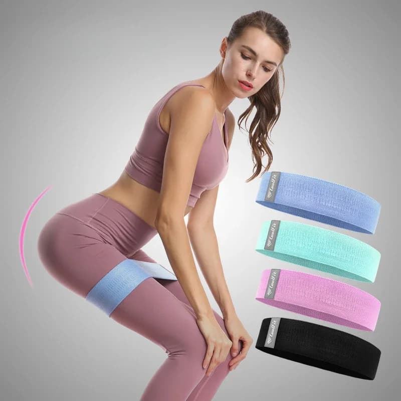Resistance Hip Booty Bands Glute Thigh Elastic Workout Bands Squat Circle Stretch Fitness Strips Loops Yoga Gym Equipment