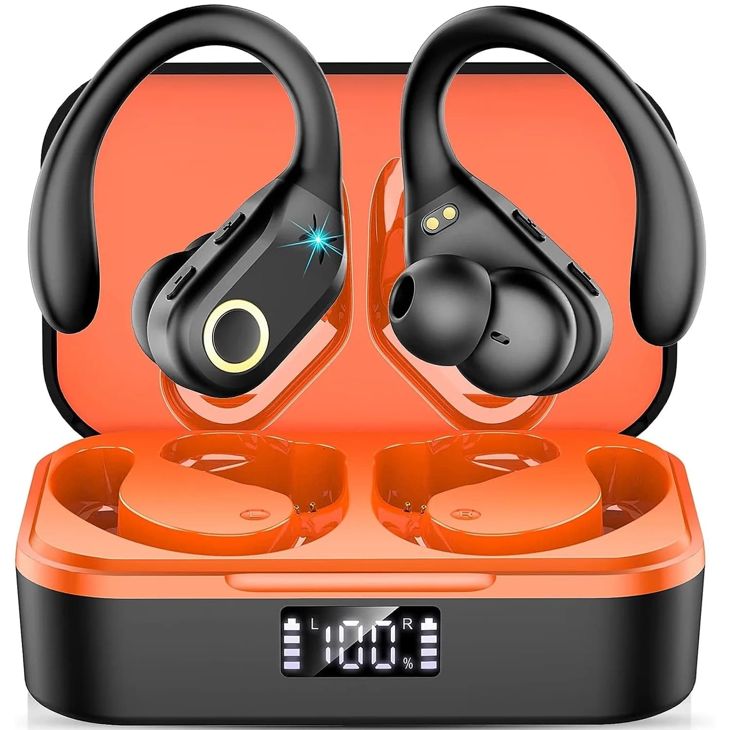 Newest ANC Wireless Earphones Bluetooth 5.3 TWS ANC Noise Cancellation Headphone Dual Mics ENC Headset Over Ear Handfree Earbuds