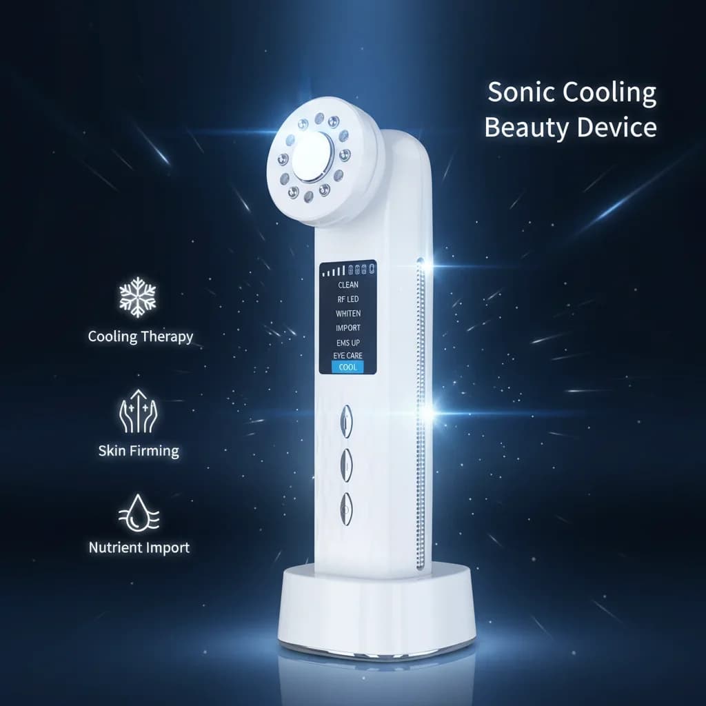 EMS Micro-Current Neck & Face Beauty Device LED IPL Skin Rejuvenation Anti-Aging Wrinkle Removal Facial Lifting Skin Care Tool