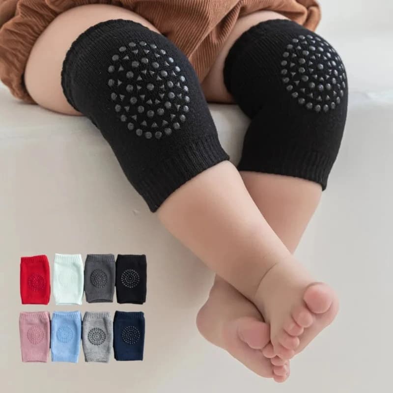 Kids Non Slip Crawling Elbow Infants Toddlers Baby Accessories Smile Knee Pads Protector Safety Kneepad Leg Warmer Girls Boys
