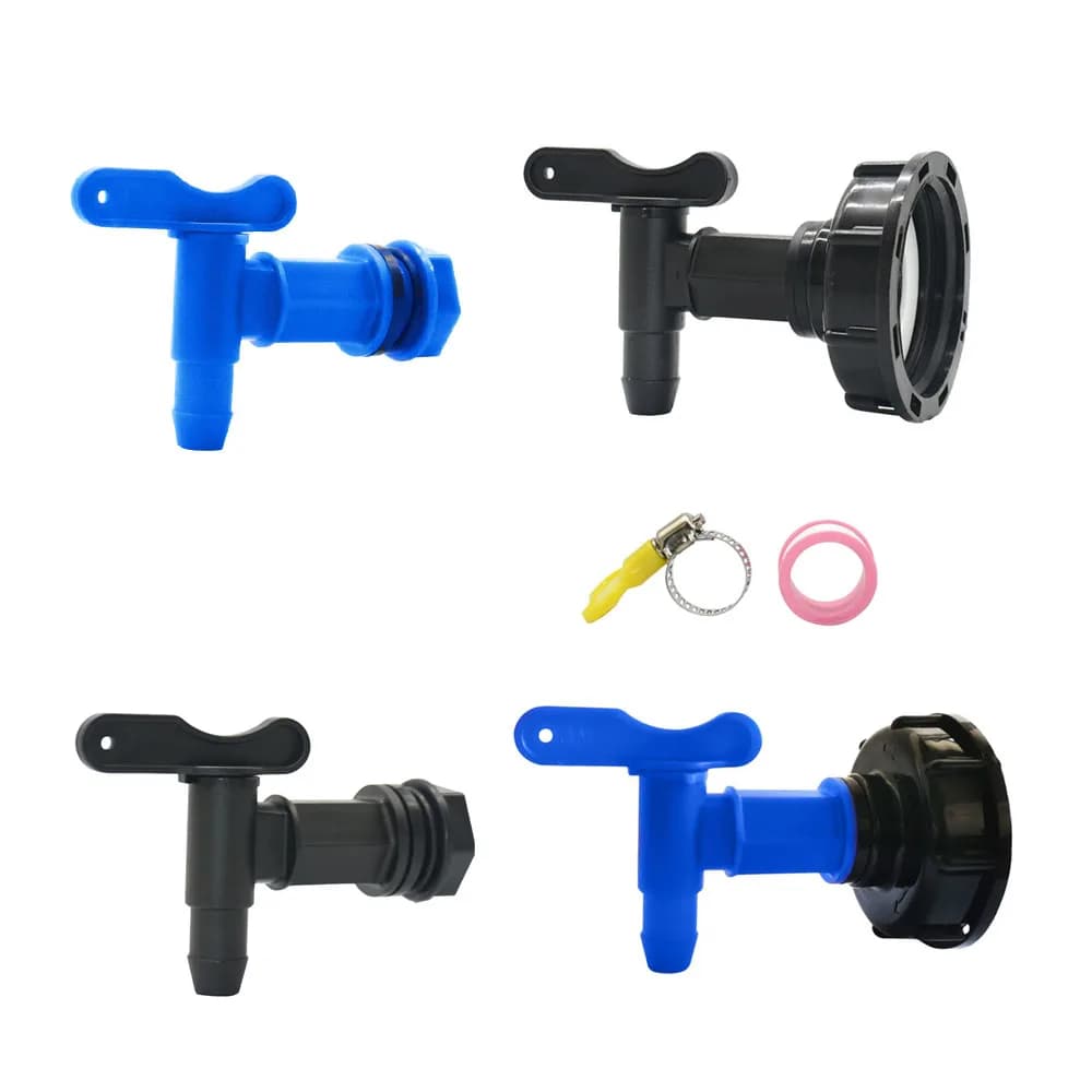 3/4" IBC Tank Tap Adapter Coarse Thread S60 to 5/8" Hose Connector Valves Fittings Garden Water Tanks Faucet Replacement