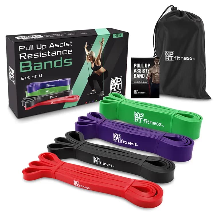 Pilates & Yoga Workout Stretch Bands Elastic TPE Loop Resistance Band Set Latex Material 1