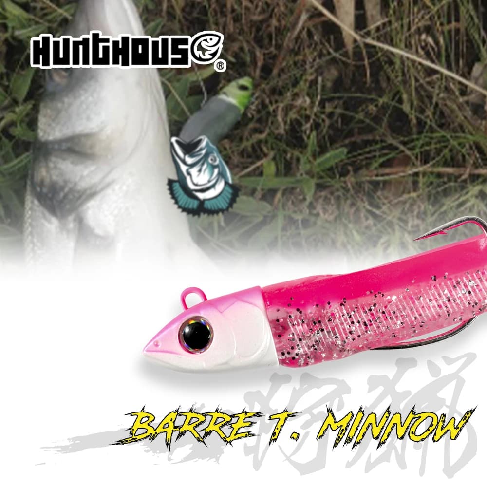 Hunthouse Fishing Barre T. Minnow Lure 7g/12g/25g/40g/60g/90g/120g JIgging Head Soft Silicone Bait Wobblers For Bass Pike Leurre