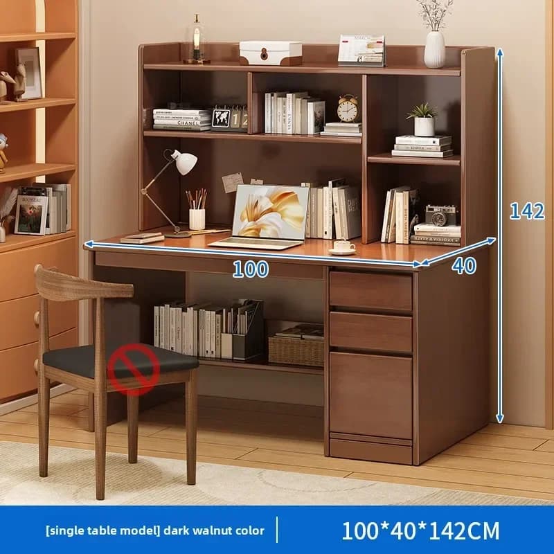 Desk Home Modern Simple Bookshelf Integrated Student Bedroom Learning To Write With Drawing Desk Office Computer Desk