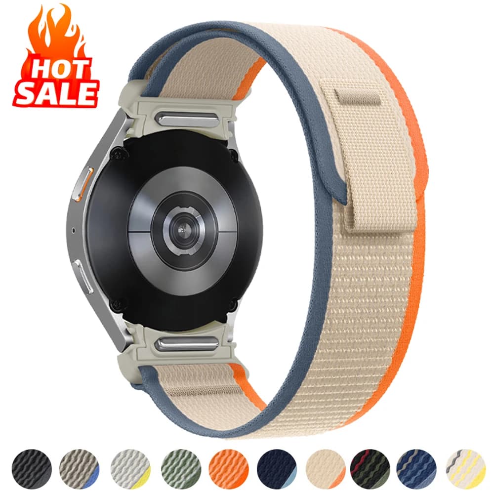 Trail loop Band for Samsung Galaxy watch 7 6 5 4 44mm 40mm/FE/5 Pro 45mm Nylon correa bracelet watch6 classic 47mm 43mm Strap