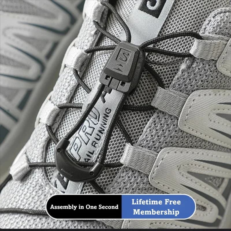 Quicklace Kit / Footwear Lace Replacement Accessory / No tie Shoelaces Round Tennis Shoe laces Quality Running Sneaker Shoelaces