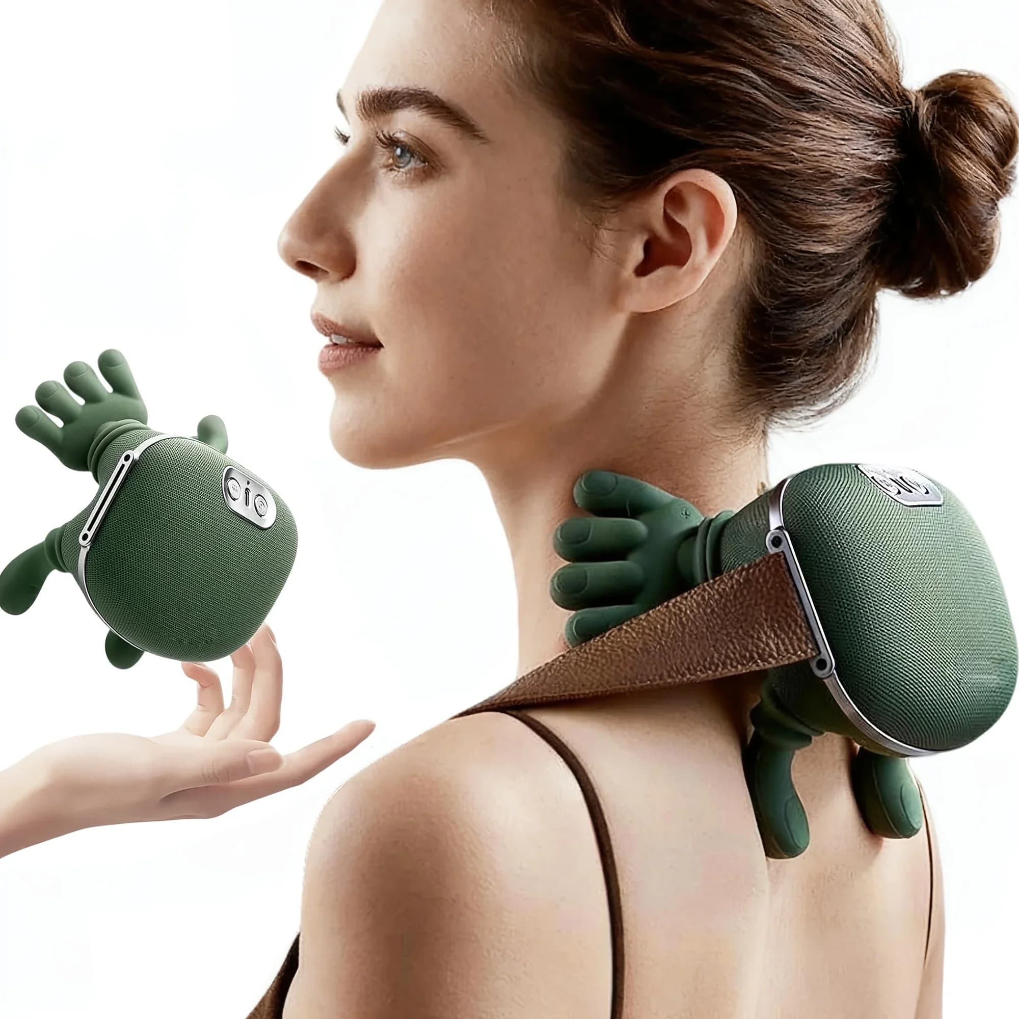 Bionic Neck Shoulder Massager N7 Kneading Massager Shawl 3-Level Modes Neck Cervical Waist Leg Body Muscles Massage Pillow