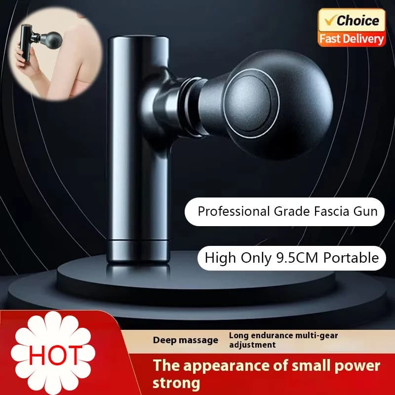 2026 New Mini Massage Gun USB Portable Muscle Relaxation Vibrating Fitness Equipment for Neck Back Shoulder Pain Relief