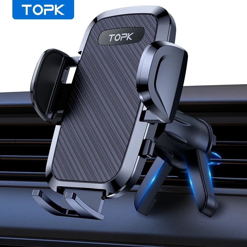 TOPK Car Phone Holder Vent Universal Auto Gravity Mount Cell Phone Stand For All Smartphones