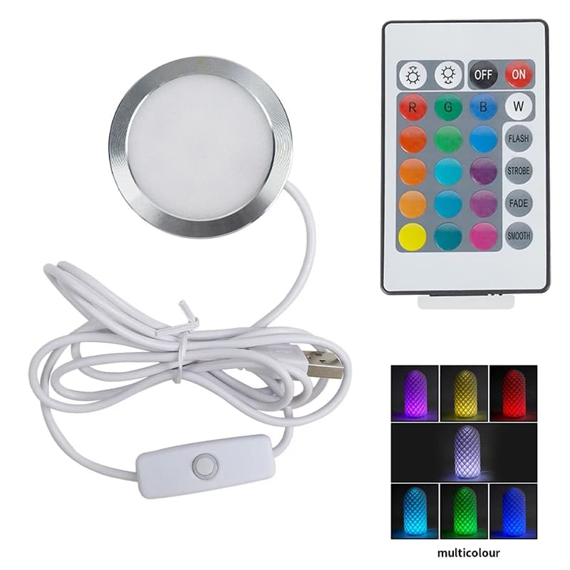 For Bambu Lab Led Lamp Kit Adjustable Light Kit Rgb Light Parts Hardware DIY Model White/Cold/Warm Light Without Lamp Shell 001