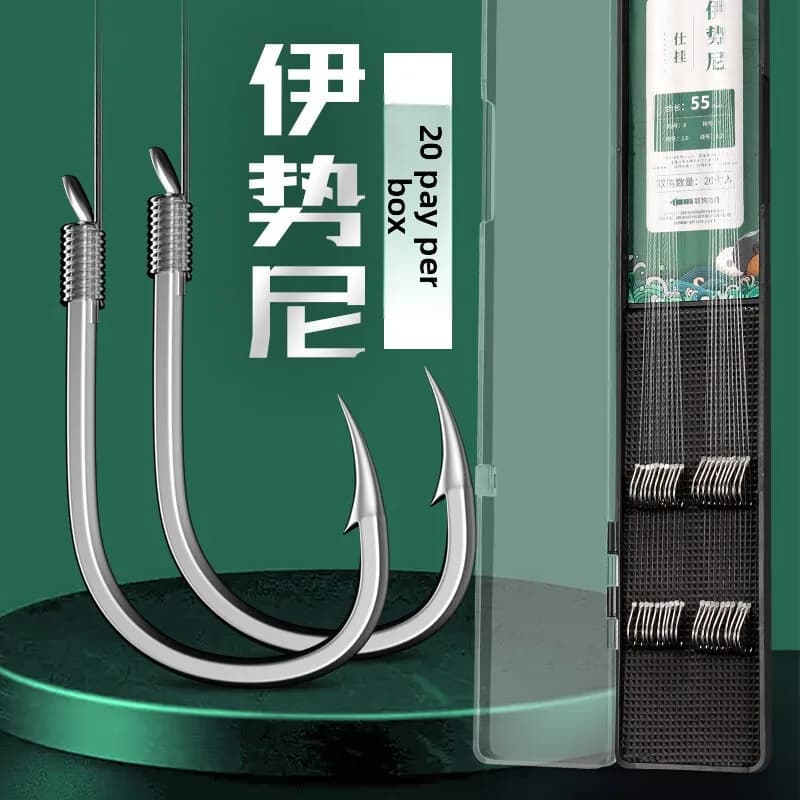 Sale Fishing Accessories Hooks Carp Lures Lure Equipment Sea Rod Jig Head Tackle Rings Reel Kit Hook Goods Tools Supplies Steel