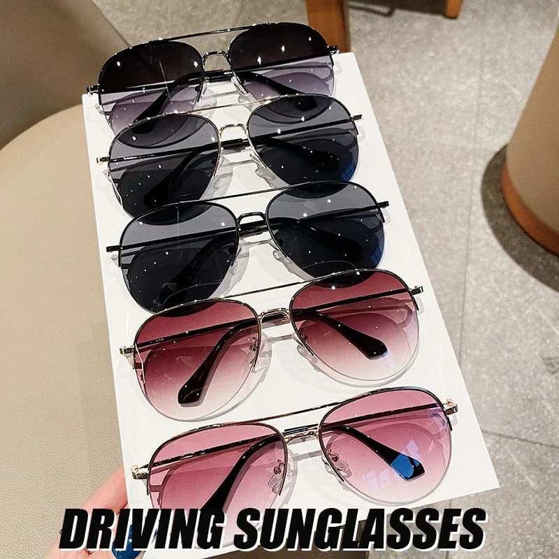 Sunglasses Mens Aviation UV400 Day and Night Vision Driving Sun Glasses Women Titanium Goggles Vintage Eyeglasses
