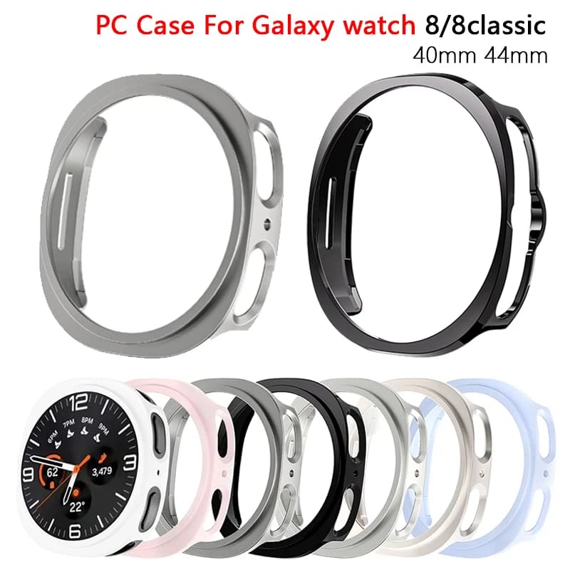 PC Case for Samsung Galaxy Watch 8 40mm 44mm 46mm Cover Hollow Protective Bumper All-Around Galaxy Watch 8 Classic Accessories