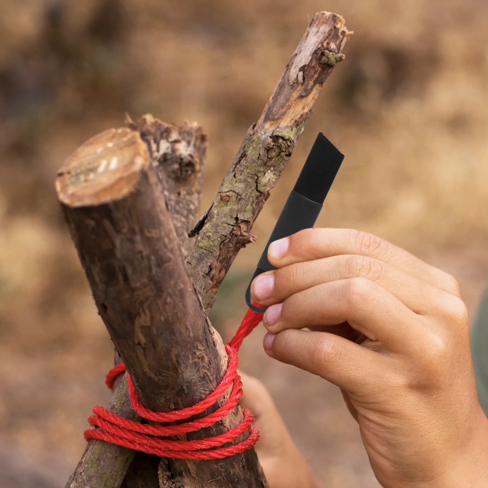 10Pcs Outdoor Fire Starter Scrapers Flint Striker Set for Camping Hiking Portable Survival Gear Fire Starter Outdoor Accessories