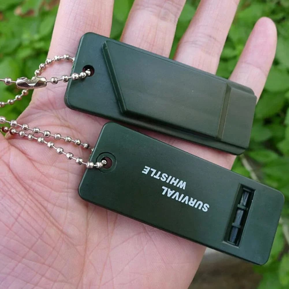 High Decibel 3-Frequency Whistle Outdoor Emergency Survival Whistle for Camping, Hiking, Hunting, Survival Whistle Gear