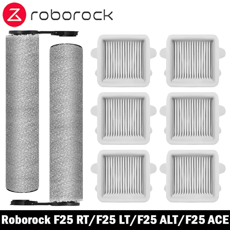 Roborock F25 RT / F25 LT / F25 ALT / F25 ACE Vacuum Cleaner Roller Brush and Filter Accessories Replacement Spare Parts