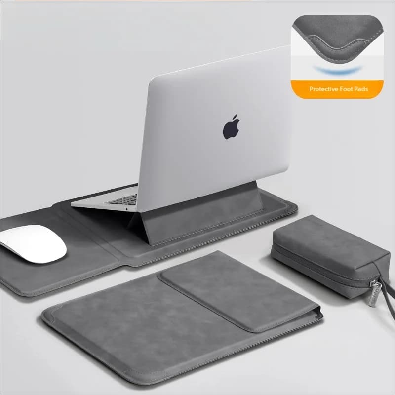 Laptop Sleeve Case 13 14 15 15.6 16Inch For Huawei HP DELL Bag For Macbook Air Pro 13 13.6 M4 Notebook Case with stand Men Women