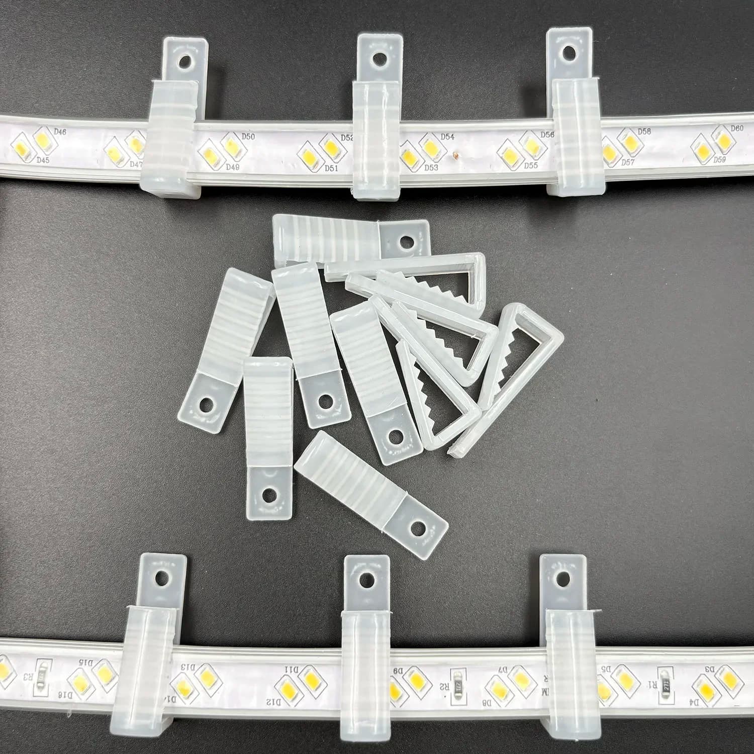 8mm-20mm Led Connector Fix Clips 5-100PCS Plastic Buckle COB Led Lighting Mounting Fastener Accessories For RGB 2812B Neon Strip