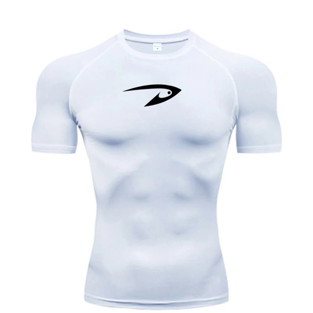 Men Running Compression T-shirt Short Sleeve Sport Tees Gym Fitness Sportshirts Male Jogging Tracksuit Homme Athletic Shirt
