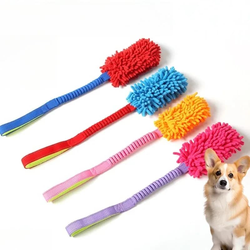 Dog Chew Toys for Aggressive Chewers Indestructible Plush Rope Ball Interactive Puzzle Toy for Puppies Large Breed Dogs Teeth